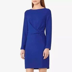 Reiss Elle Knot Front Mini Dress Size Large